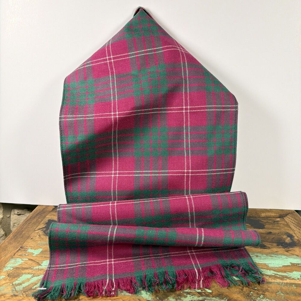 Ingles Buchan Scottish Tartan Scarf Sash Crawford Ancient 100% Pure New Wool